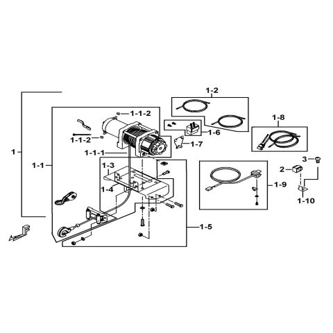 WINCH ASSY.(FOR COME UP)(OPTION)