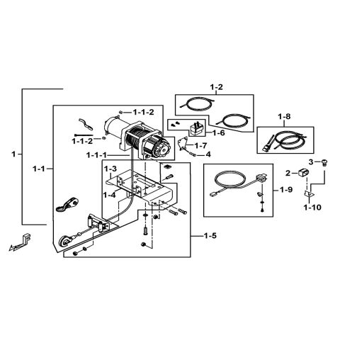 WINCH ASSY.(FOR TGB-CO)(OPTION)