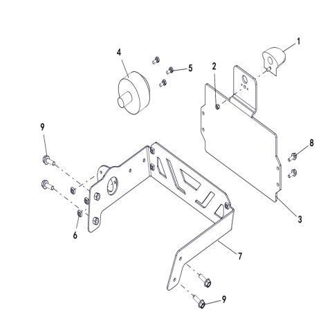 LICENCE LAMP MOUNTING PLATE