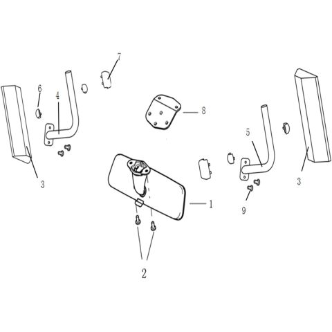 REAR VIEW MIRROR ASSY Ver.24