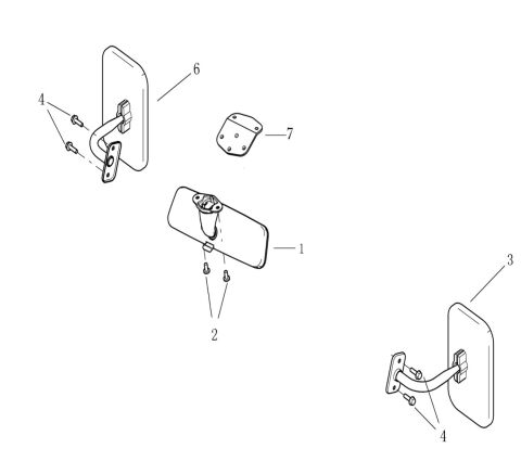 REAR VIEW MIRROR ASSY II Ver.24