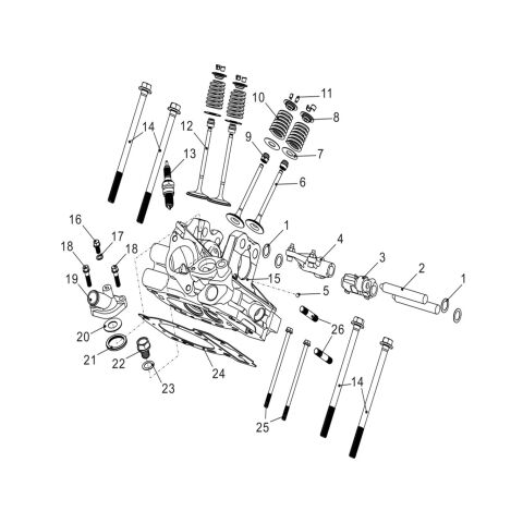 CYLINDER  HEAD Ⅱ (REAR)
