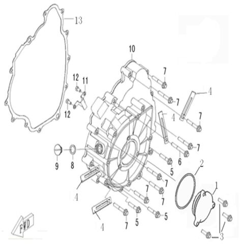 LEFT CRANKCASE COVER