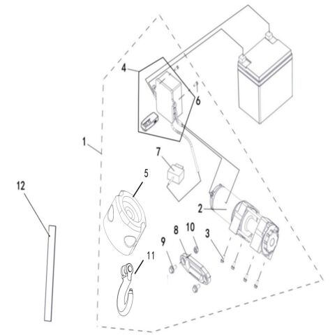 WINCH (EMERGENCY STOP FUNCTION)