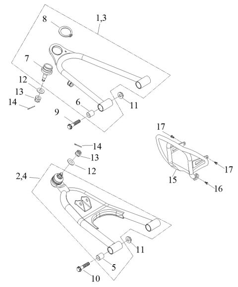 A Arm, Front Bumper A