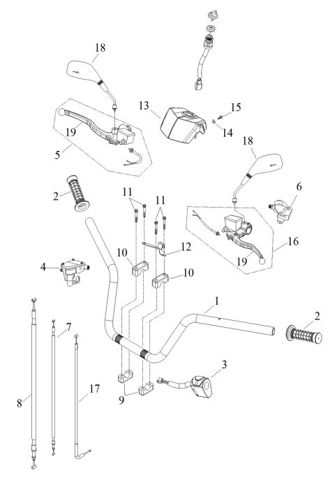 HANDLE BAR (Double Hand Brake)