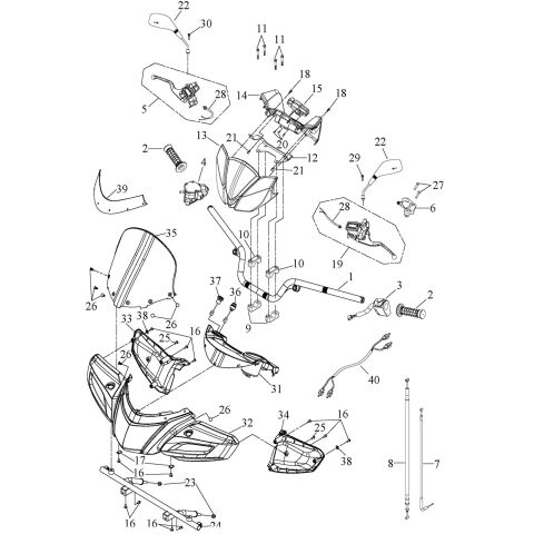 HANDLE BAR (Double Hand Brake)