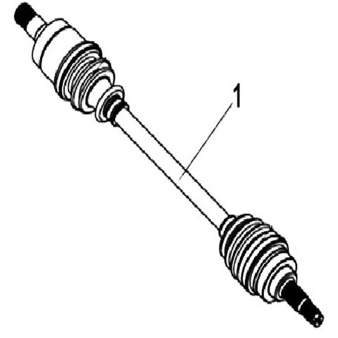 FRONT LEFT DRIVE AXLE （FOR 4WD）