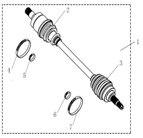 REAR RIGHT DRIVE AXLE (EFI T3)